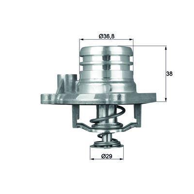 Termostat (92°) Agila 1 0 / 1 2 / 1 0 16V / 1 2 16V 00> MAHLE TI1392