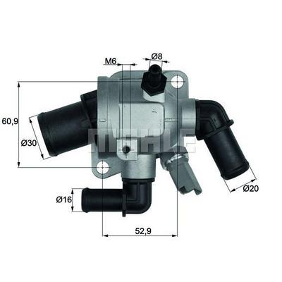 Termostat (88°) Doblo Fiorino Linea 1 3Jtd Corsa D Astra H Combo 1 3Cdti MAHLE TI17388