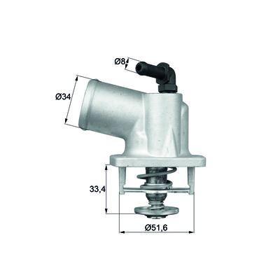 Termostat (92°) Astra Vectra 1 4 / 1 6×16Xe Z16Xe MAHLE TI5492D