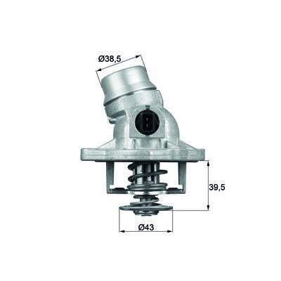 Termostat 105°C Bmw M62 E38 E39 E53 M62 B44 Land Rover Range 3 Vogue L322 02>12 MAHLE TM12105