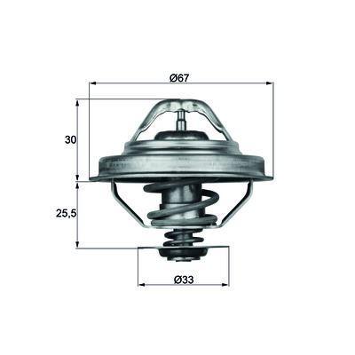 Termostat (92°) Bmw M40 E36 E39  MAHLE TX2892D