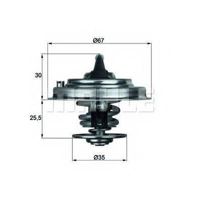 Termostat (87C) Passat 97>05 A100 91>94 A4 A6 95>05 A8 94>03 Superb 02>08 Afb Akn MAHLE TX3087D