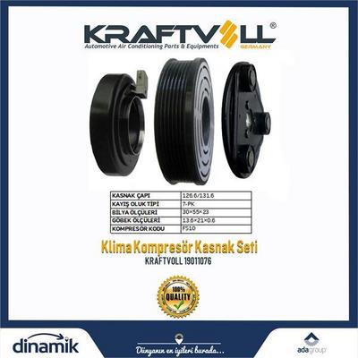 Klima Kompresor Kasnak Seti Ford Transit V184 01>06 7.Pk Set 12.V KRAFTVOLL 19011076