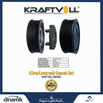 Klima Kompresor Kasnak Seti 8Pk KRAFTVOLL 19011093