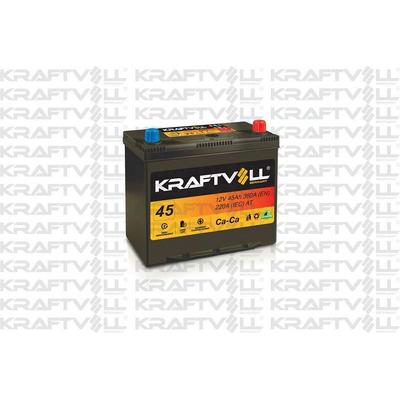 Aku 12V 45 Ah Ns60 (238×129×227) Dar Tam Kapali  (Tirnakli) KRAFTVOLL 18010003