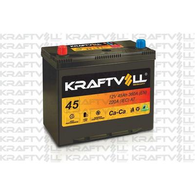 Aku 12V 45 Ah Ns60 (238×129×227) Dar Tam Kapali Ters KRAFTVOLL 18010004