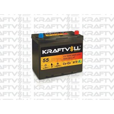 Aku 12V 55 Ah Ns60 (238×129×227) Tam Kapali Dar Japon  KRAFTVOLL 18010005