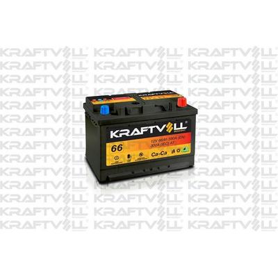 Aku 12V 66 Ah Lb3 (278×175×175) Tam Kapali Alçak KRAFTVOLL 18010009