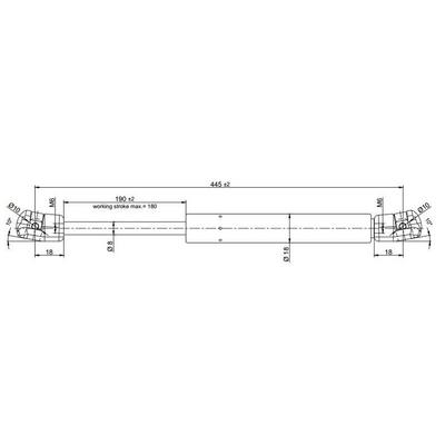 Bagaj Kapak Amortisoru Sag / Sol Ford Ka 96>08 KRAFTVOLL 09010032