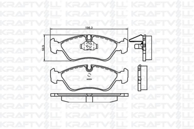 On Fren Balatasi Astra F 92>98 Vectra A 89> 95 Vectra B 96> 02 KRAFTVOLL 07010057