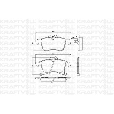 Fren Balatasi On Astra H - Meriva A - Meriva B - Zafira B - Corsa C - Combo C Y17Dt Z17Dth KRAFTVOLL 07010067