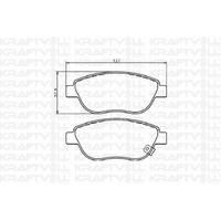 On Fren Balatasi Buyuk Tip Corsa D 1.3 Cdti 06 > KRAFTVOLL 07010062