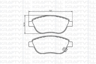 On Fren Balatasi Buyuk Tip Corsa D 1.3 Cdti 06 > KRAFTVOLL 07010062