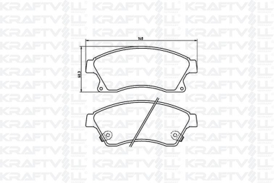 On Fren Balatasi 16 Inch Astra J Cruze Zafira C Mokka KRAFTVOLL 07010068