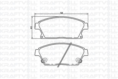 On Fren Balatasi 16 Inch Astra J Cruze Zafira C Mokka KRAFTVOLL 07010135