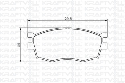 On Fren Balatasi Hyundai Accent Era 2006-2012 Kia Rio 2006-2012 I20 2008-> KRAFTVOLL 07010072