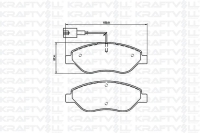 Fren Balatasi On Stilo 2.4 20V 10 / 01 > 1.9Jtd Multiwagon 1.9Jtd 01 / 04 > Bravo 1.9D Multijet 04 / 07 > KRAFTVOLL 07010075