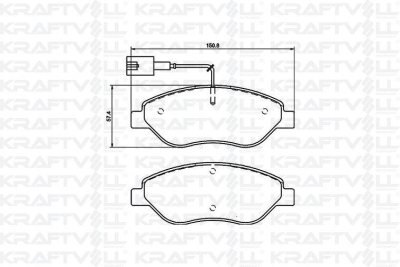 Fren Balatasi On Stilo 2.4 20V 10 / 01 > 1.9Jtd Multiwagon 1.9Jtd 01 / 04 > Bravo 1.9D Multijet 04 / 07 > KRAFTVOLL 07010075