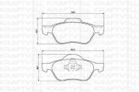 On Fren Balatasi Laguna Ii 1 6 16V 1 8 16V 1 9 3 0 V6 Megane Ii 05- 1 6 16V 1 5 2 0 1 9 KRAFTVOLL 07010124