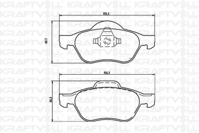 On Fren Balatasi Clio Iii 06>12 Megane Ii 03>08 Scenic Ii 03>08 Laguna Iii 07>15  1.4 1.5 Dci 1.6 1.9 Dci 2.0 16V KRAFTVOLL 07010098