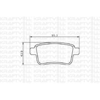 Arka Fren Balatasi Kangoo Iii 08> Mercedes Citan 13>21 1.2 Tce 1.5 Dci 1.6 KRAFTVOLL 07010052