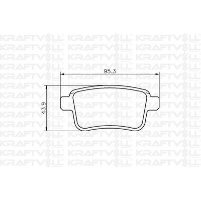 Arka Fren Balatasi Kangoo Iii 08> Mercedes Citan 13>21 1.2 Tce 1.5 Dci 1.6 KRAFTVOLL 07010052