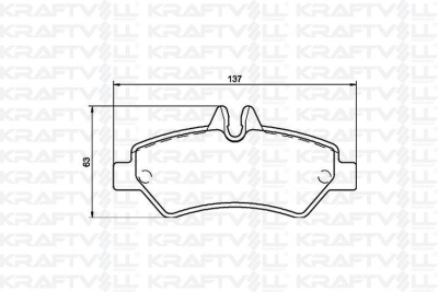 Fren Balatasi Arka Sprinter 906 06> Crafter 06>16 KRAFTVOLL 07010093