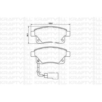 Fren Balatasi Arka Transit V347 V348 2.2Tdci / 2.4Tdci / 3.2Tdci 06 > KRAFTVOLL 07010020