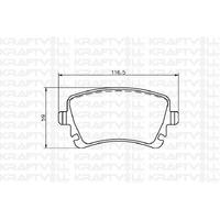 Fren Balatasi Arka Transporter T5 / T6 1.9 / 2.0 / 2.5Tdi 03 > 16 KRAFTVOLL 07010047