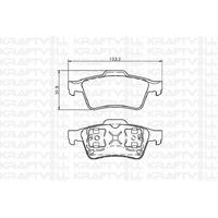 Arka Fren Balatasi Connect 1.8Tdci 02 > Laguna Ii Iii Latitude Espace Iv Vectra C Primera KRAFTVOLL 07010017