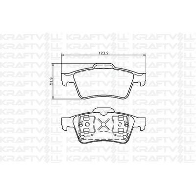 Arka Fren Balatasi Connect 1.8Tdci 02 > Laguna Ii Iii Latitude Espace Iv Vectra C Primera KRAFTVOLL 07010017