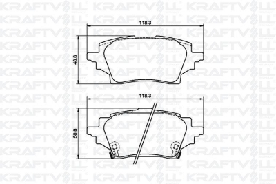 Fren Balatasi Arka Toyota Corolla 1.6 Benzinli - 1.8 Hibrit 2019-> Chr 1.2 2016-> KRAFTVOLL 07010168