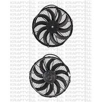 Aksiyel Fan Motoru 24V 12 Komple Yassi Orta Emici Aksiyel Fan Helis 305Mm S KRAFTVOLL 08120059