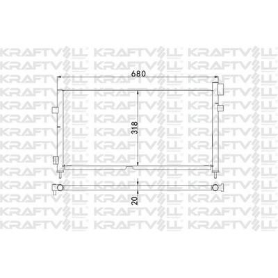 Kondenser (Klima) Radyatoru Volvo Fm Fm7 9 12 / Fmx 1998 2005 Ve Sonrasi KRAFTVOLL 08060112