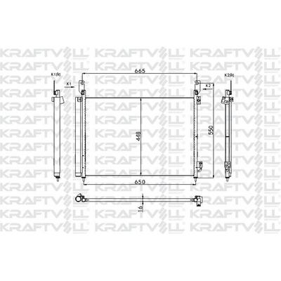 Klima Radyatoru (Kondanser) Renault Koleos 2.0 Dci 08> KRAFTVOLL 08060109