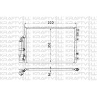 Klima Radyatoru Renault Kangoo 1.2 1.5 Dci 1.6 1.9 Dci 97> KRAFTVOLL 08060110