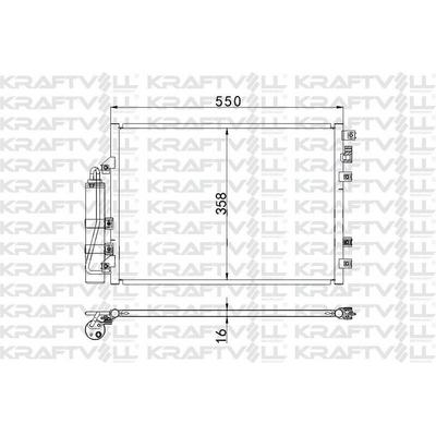 Klima Radyatoru Renault Kangoo 1.2 1.5 Dci 1.6 1.9 Dci 97> KRAFTVOLL 08060110