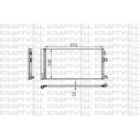 Klima Radyatoru (Kondenser) Renault Fluence 1.6 16V 10> KRAFTVOLL 08060179