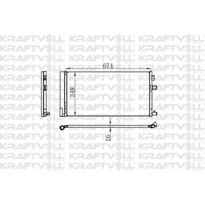 Klima Radyatoru (Kondenser) Renault Fluence 1.6 16V 10> KRAFTVOLL 08060179