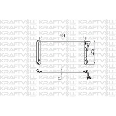 Klima Radyatoru (Kondanser) Kia Ceed Pro Ceed 2007-2012 Hyundai I30 2007-2012 (587×391×16) KRAFTVOLL 08060046