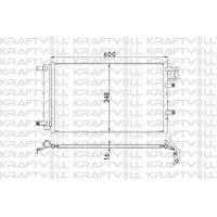 Klima Radyatoru Kia Cerato 1.5 Crdi 2004-> (580×365×16) KRAFTVOLL 08060057