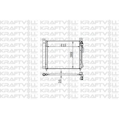 Klima Radyatoru Kia Picanto 1.0 1.1. 2004-2008 KRAFTVOLL 08060066