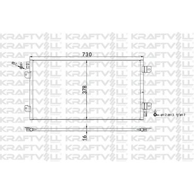 Klima Radyatoru Movano 1.9 Dti 98>01 Master Ii 2.5 Dci 03> KRAFTVOLL 08060106