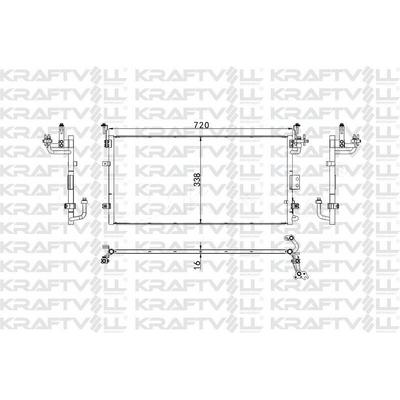 Klima Radyatoru (Kondanser) Sonata Vi 2 4I 98-> KRAFTVOLL 08060203