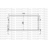 Klima Radyatoru (Kondanser) Santa-Fe 2 0 Crdi 00-> KRAFTVOLL 08060204