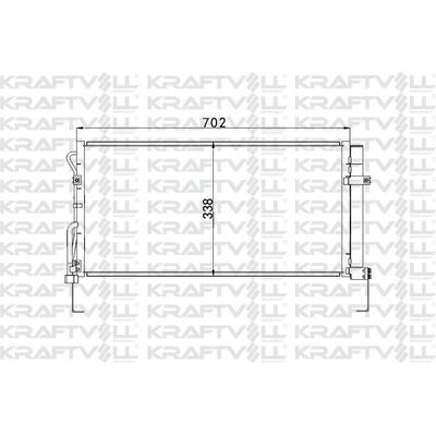 Klima Radyatoru (Kondanser) Santa-Fe 2 0 Crdi 00-> KRAFTVOLL 08060204