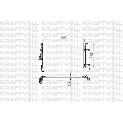 Klima Radyatoru (Kondanser) Hyundai Elantra 1 6 00-> KRAFTVOLL 08060205