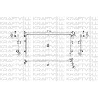 Klima Radyatoru (Kondanser) Sonata 10-> Kia Optime 12-> (715×382×12) KRAFTVOLL 08060206