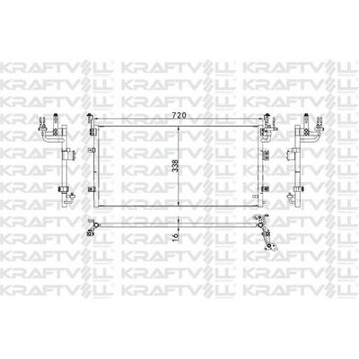 Klima Radyatoru (Kondanser) Sonata 10-> Kia Optime 12-> (715×382×12) KRAFTVOLL 08060206