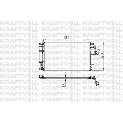 Klima Radyatoru Tucson Sportage 2.0 Crdi 2004> (610×375×16) KRAFTVOLL 08060228